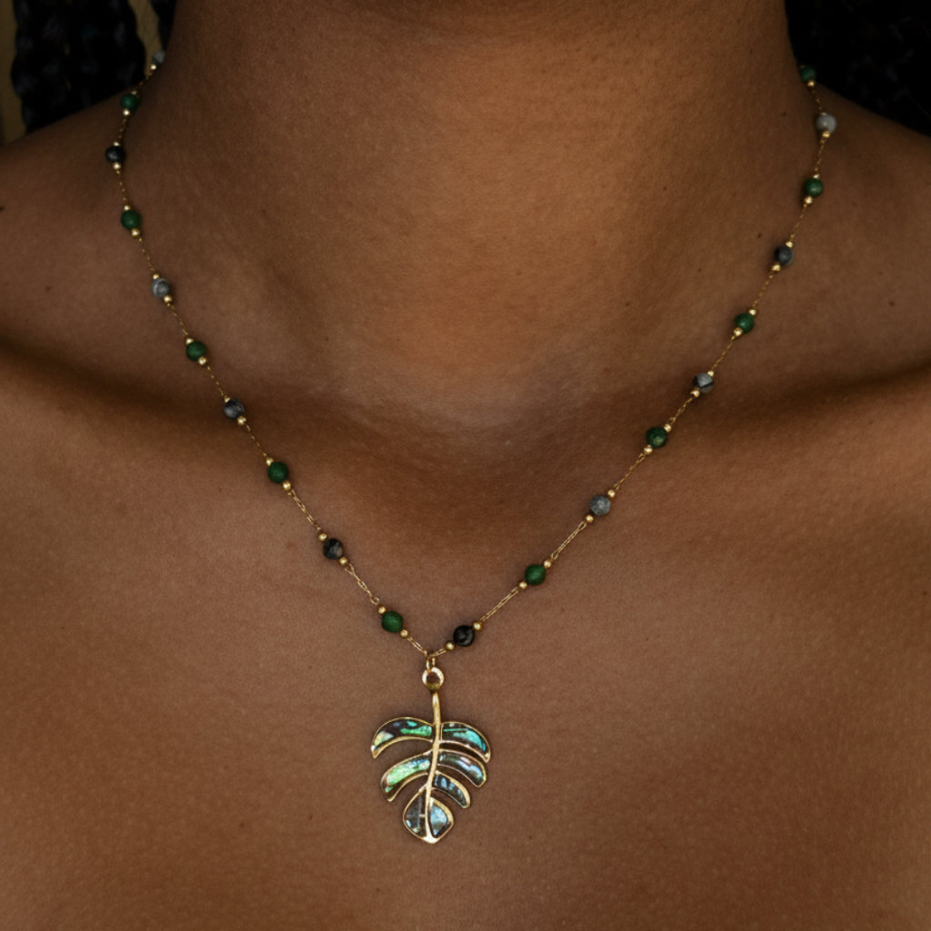 Collier - Monstera