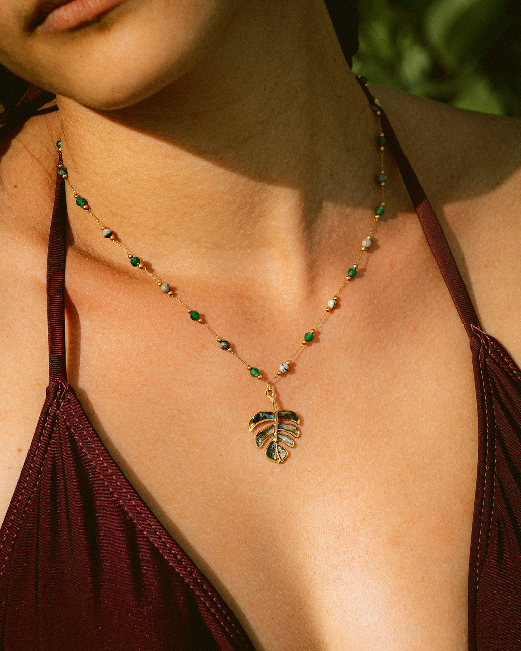 Collier - Monstera