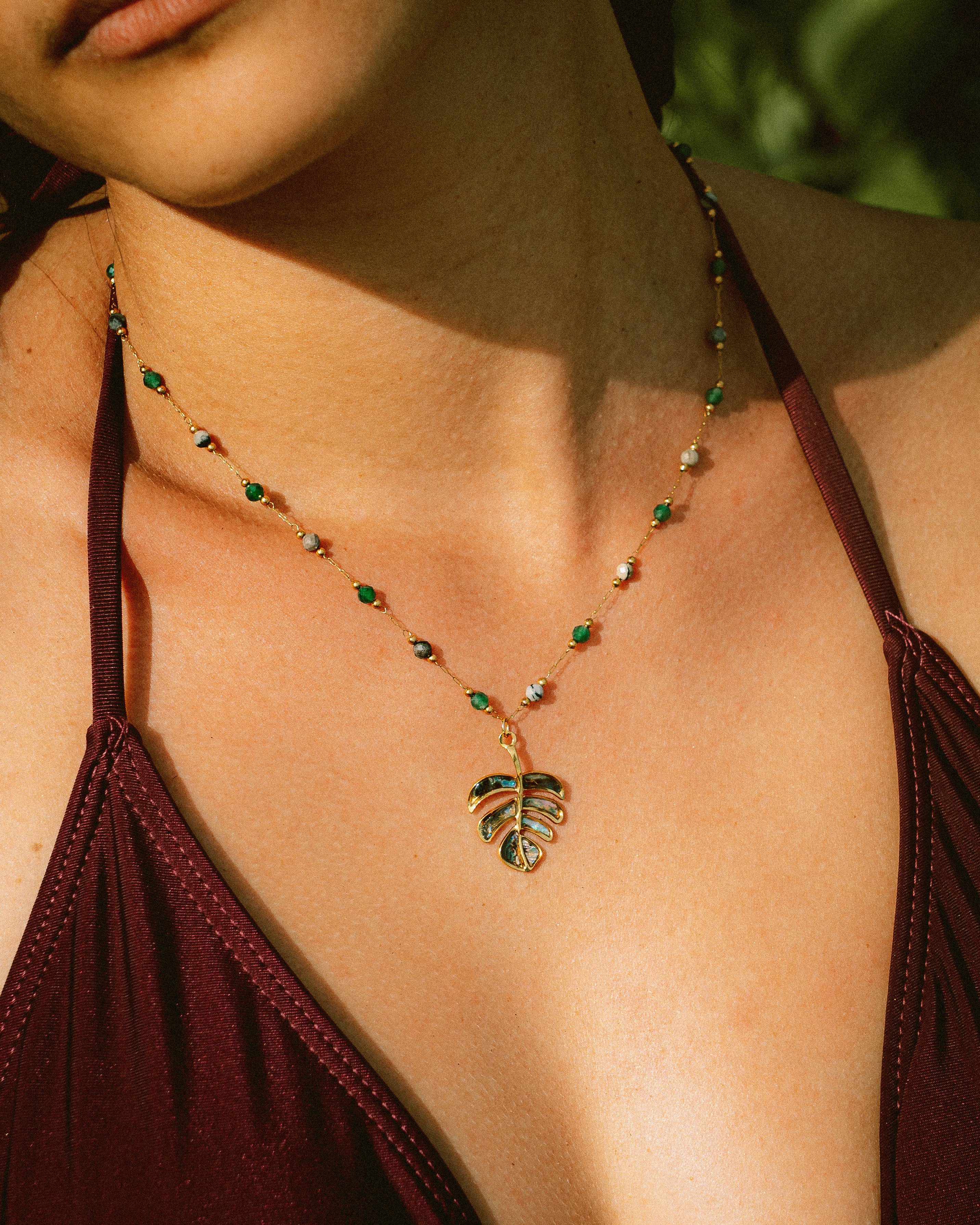 Collier - Monstera