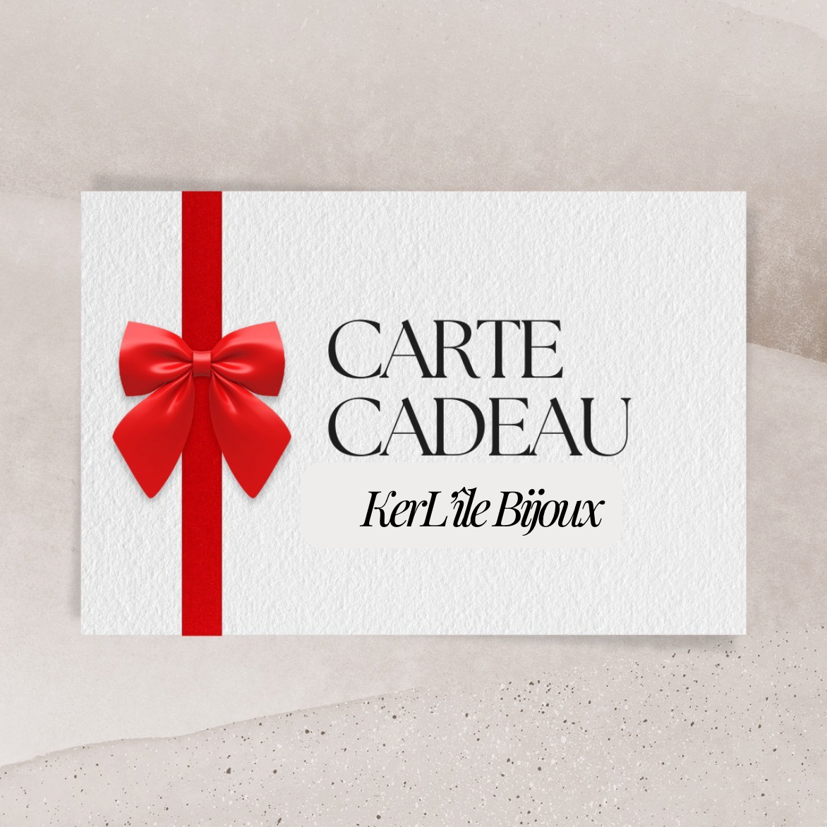 Carte cadeau KerL'île Bijoux